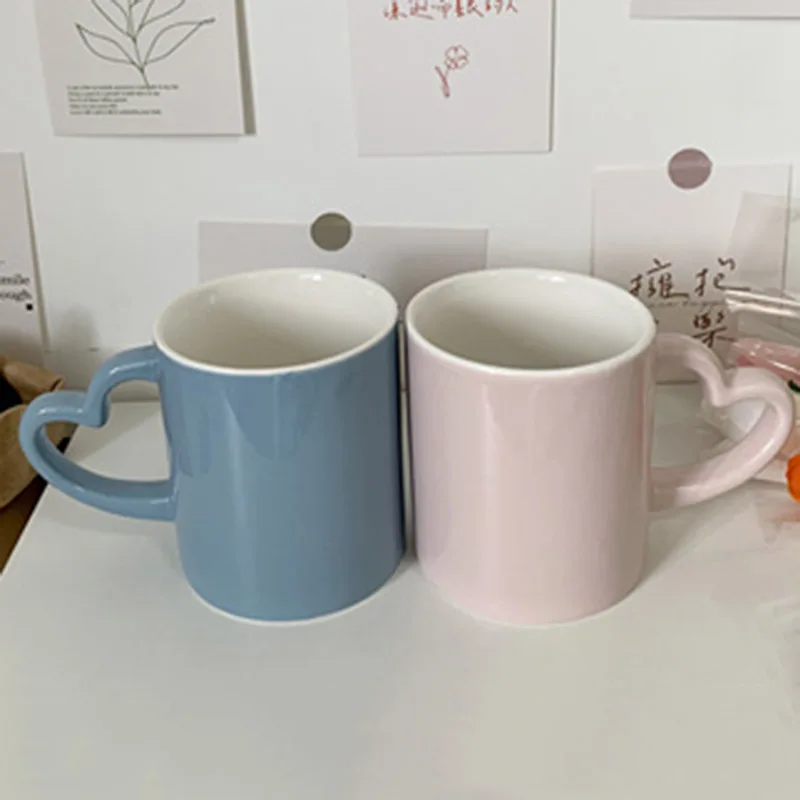 Новинка 350 мл специальная чашка в форме сердца мультяшная пара чашек с милым