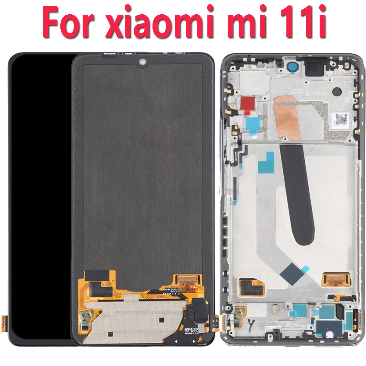 Pantalla LCD AMOLED Original de 6,67 pulgadas para Xiaomi Mi 11i, digitalizador de pantalla t&aacute;ctil para Xiaomi 11i, Mi11i, M2012K11G, repuesto-0