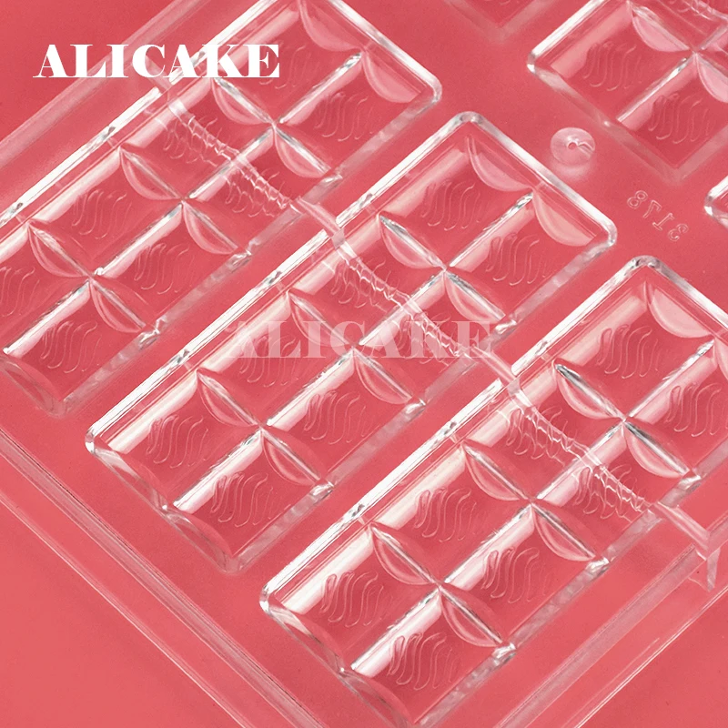 1-3Pcs Set Polycarbonate Chocolate Molds Bar Tray Form for Moulds Plastic Baking Mold Pastry Bakeware Tools | Дом и сад