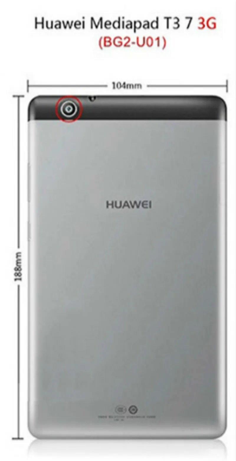 Чехол для планшета Huawei T3 7 дюймов 3G зрелищный 360 полная защита мягкий прозрачный