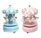 Деревянная музыкальная шкатулка Карусель, Детская игровая, домашний декор, Музыкальная шкатулка с лошадью, подарок на Рождество, свадьбу, день рождения