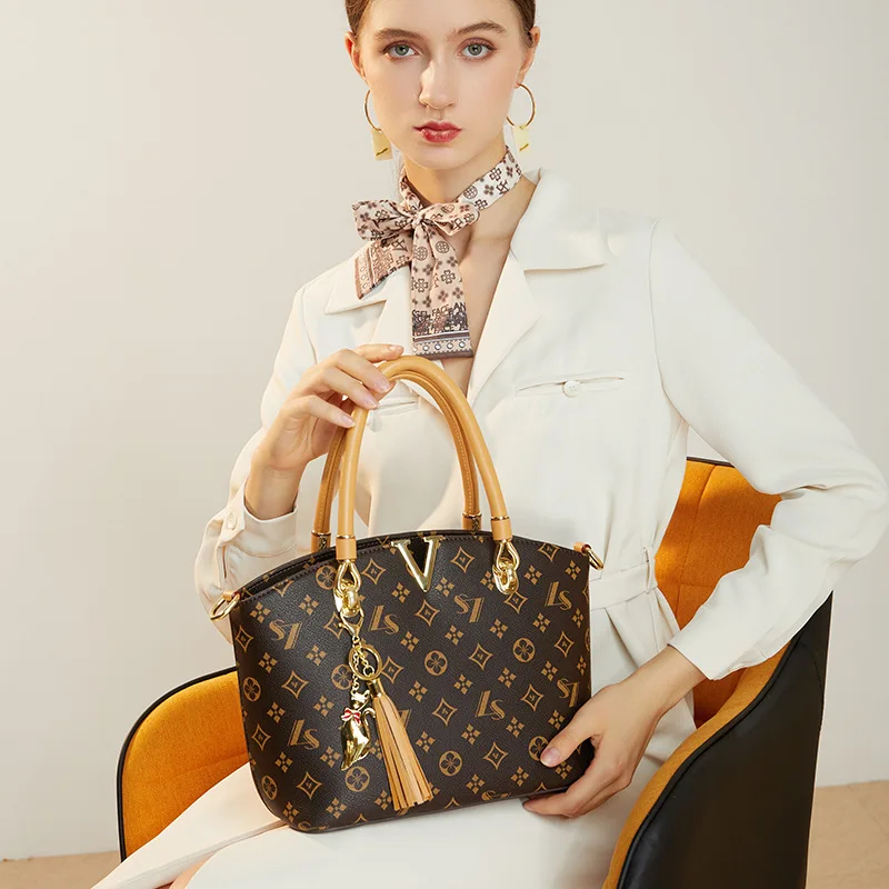 Genuine Leather Handbags 2021 New Fashion Large-capacity Shopping Bag All-match Shoulder Satchels Purses Tote Bags for Women Sac