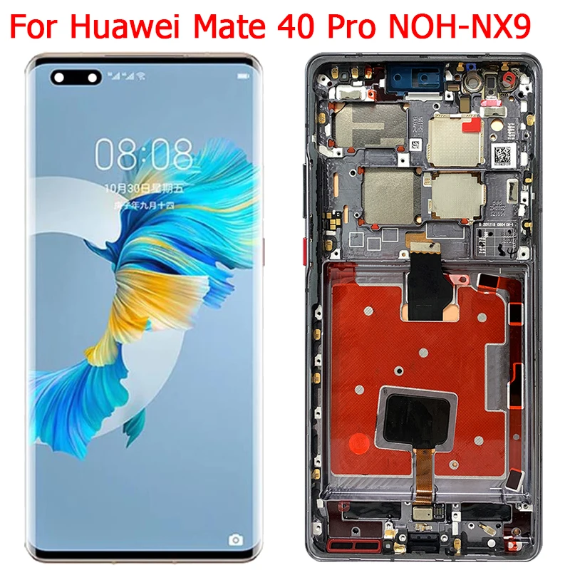 

Original For Huawei Mate 40 Pro LCD Display Screen With Frame 6.76" Mate40 Pro NOH-NX9 Display LCD Touch Screen Digitizer Parts