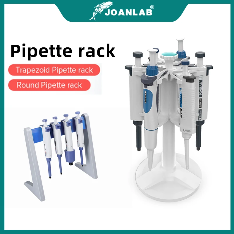 

JOANLAB Official Store Laboratory Pipette Rack Trapezoid Pipette Stander And Round Pipette Holder For Placing Adjustable Pipette