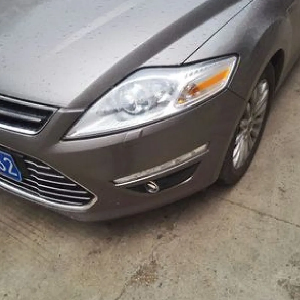 July King Car Bifocal Lens Fog Lamp Assembly with 6000K Angel Eye Rings DRL case for Ford Mondeo 2011 2012 2013 Made at TAIWAN | Автомобили