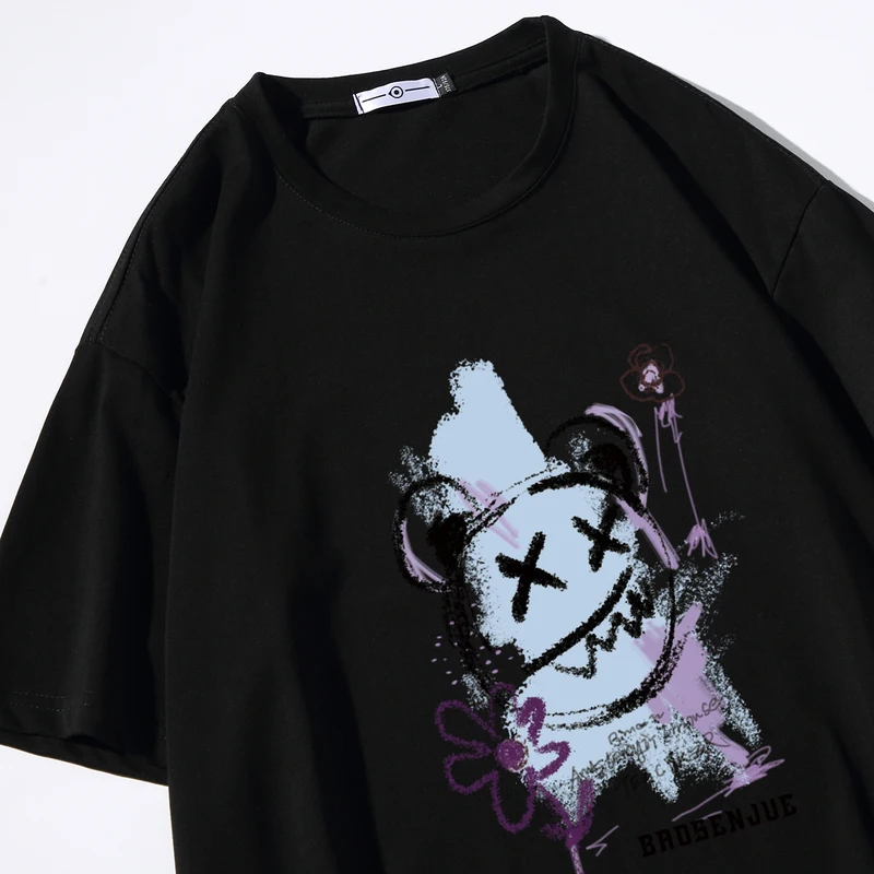 

T Shirt Oversized Cotton Men Fashion Men's Summer Tshirts Anime Tee Shirts 5XL Casual T-Shirt for Man Streetwear Big Size