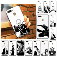 toplbpcs anime bleach black and white phone case for oppo a9 realme c3 6pro coque for vivo y91c y17 y19 back cover
