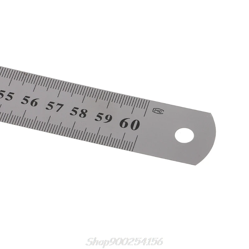 

Stainless Steel Double Side Measuring Straight Edge Ruler 60cm Silver Jy17 20 Dropship