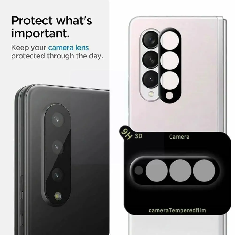 

3d High Transmitting Glass Arc Edge Camera Lens Film Full Protector Len Cover Protective Z Flip3 Fold3 For S A6r6