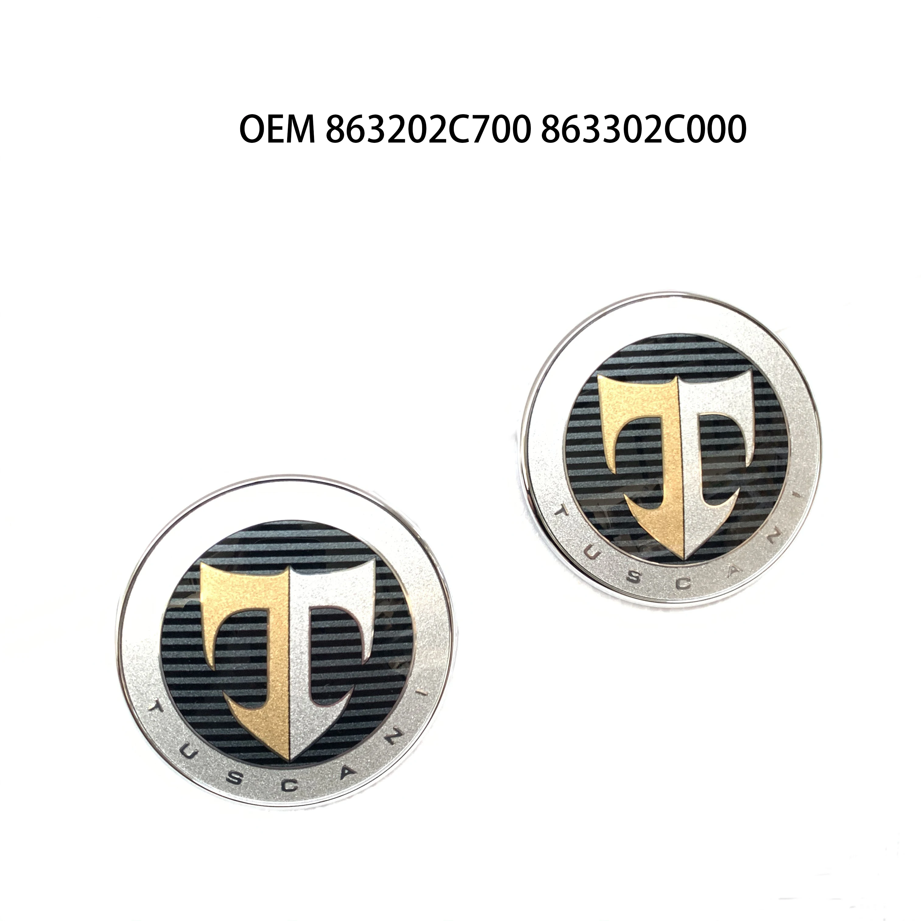 Набор эмблем T Logo 2 шт. передняя крышка + Задняя багажная метка для Hyundai Tiburon Coupe