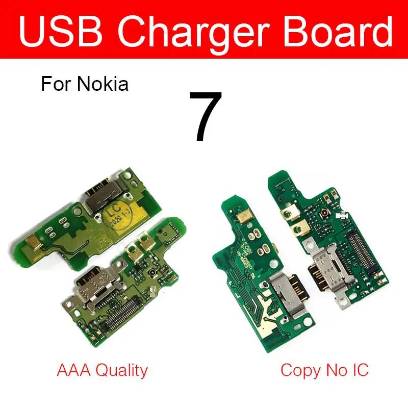 Микрофон Usb зарядное устройство разъем плата для Nokia 7 Plus 1 X7 2 зарядный порт док