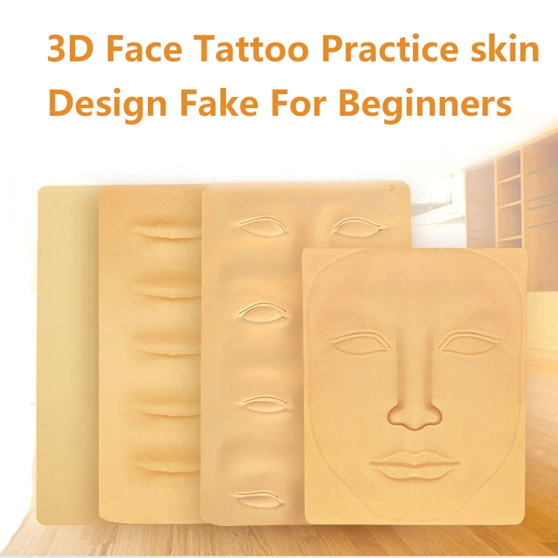 3D Силиконовая Перманентная татуировка тренировка искусственная кожа пустая для