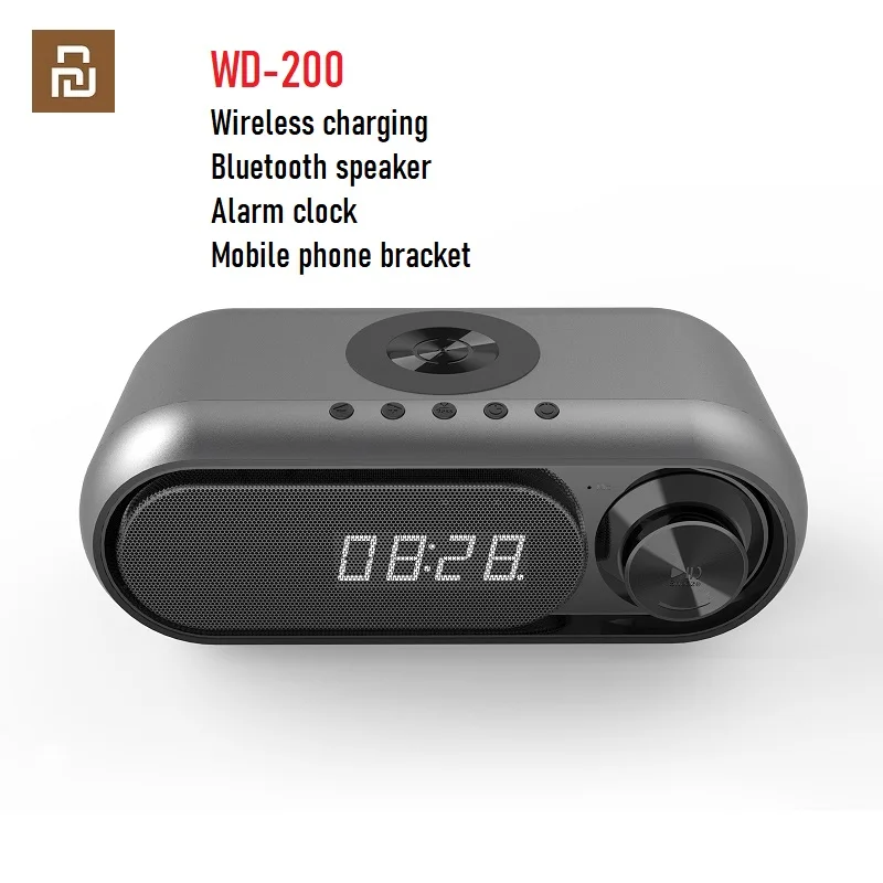 

The Xiaomi Youpin Mall Latest style bluetooth speaker with 15W wireless charger and alarm clock