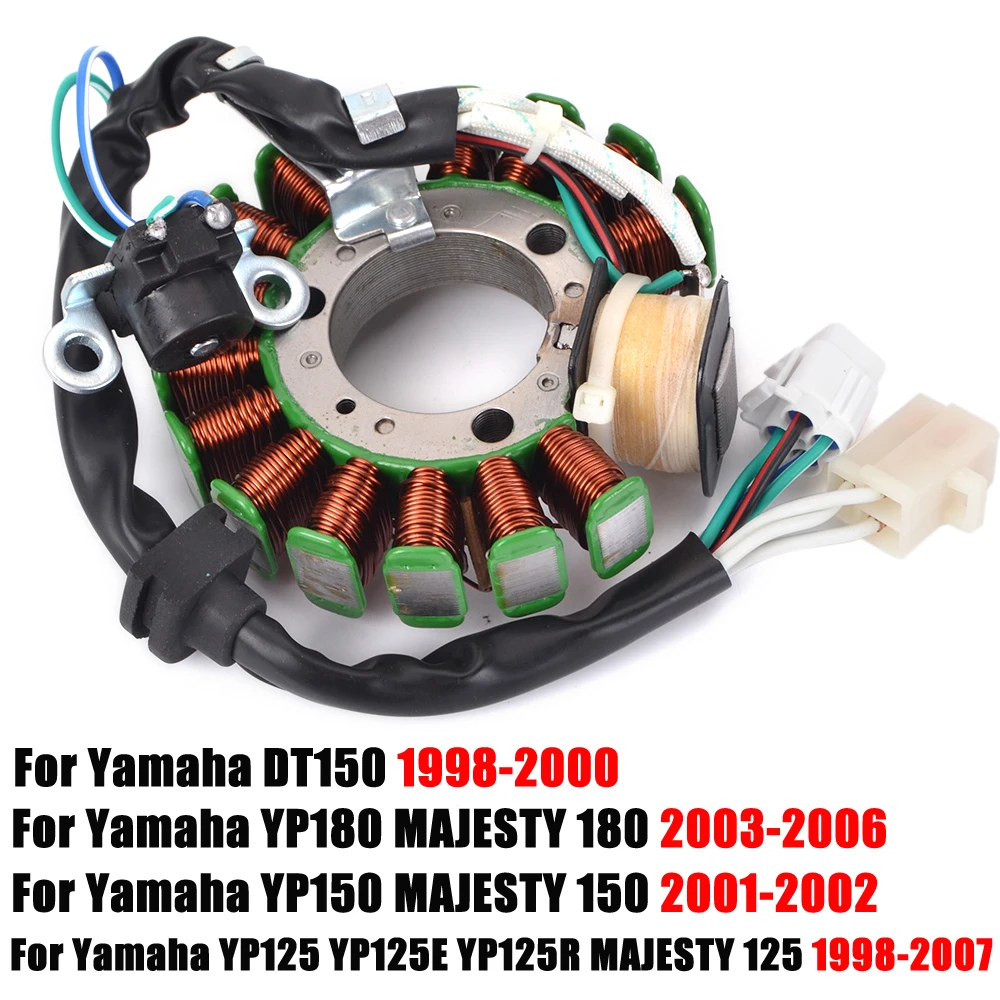 Катушка статора для Yamaha YP180 YP150 YP125 YP125E YP125R MAJESTY 125 150 180 YP 125E 125R DT DT150 5DS-H5510-00 5DS-85510-00