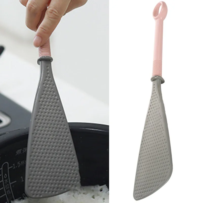 

Japan Imported Kitchen Non-coffee Rice Shovel Plastic Wok Fried Rice Spoon Cooking Shovel Triangle Shove Kitchen Tools