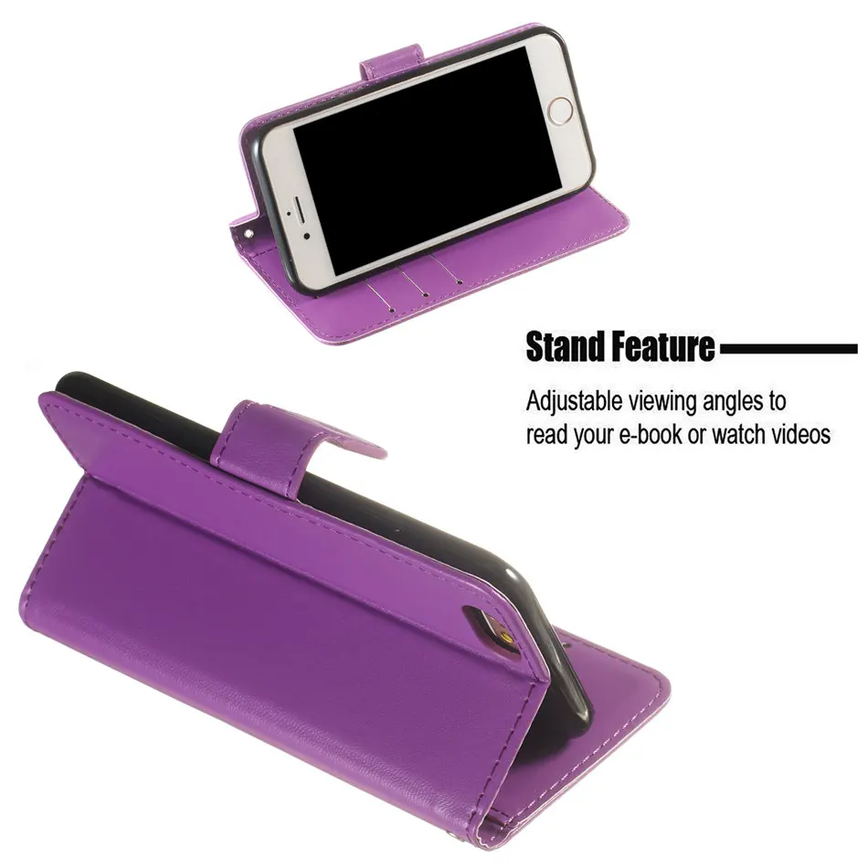 For iphone 12 2020 SE 6 6s 7 8 Plus 5 5s X Xs Xr 11 Pro Max Retro Leather Case Card Pocket Business Phone Back Cover E01D | Мобильные