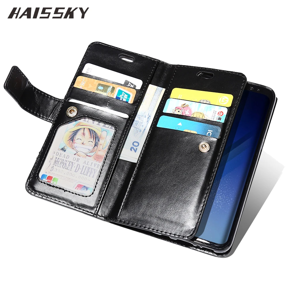 Кожаный чехол книжка для Samsung Galaxy Note 20 Ultra 10 Lite 9 S20 S10 Plus S10E S9 S8 S7 S6 A50 A70 A41 A51