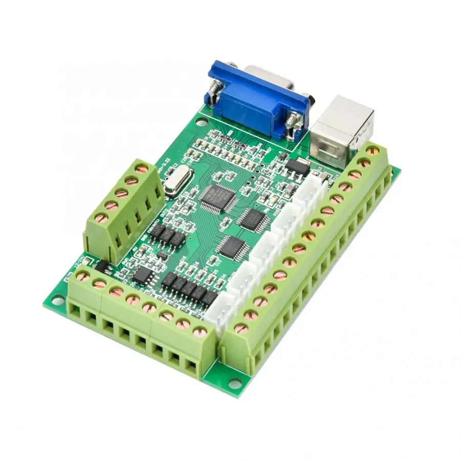 Зеленый 5 осевой контроллер движения MACH3 USB плата интерфейса CNC карта управления