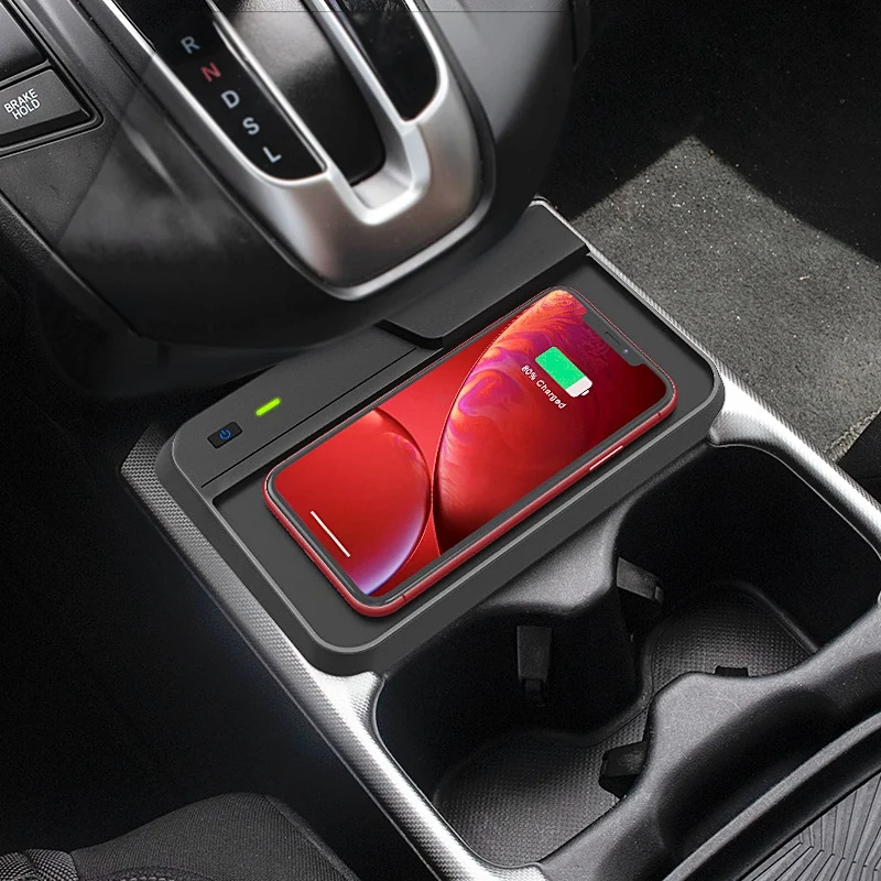 

Mobile Phone Wireless Charger Accessories Kit Center Console Charging Pad for Honda CR-V 2019 2018 2017