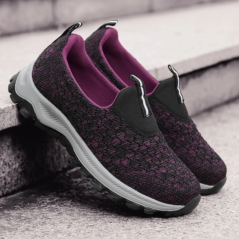Обувь для мам прогулочная обувь спортивная с мягкой подошвой пожилых людей