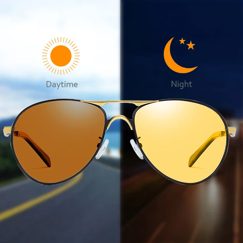 Авиационные мужские солнцезащитные очки поляризационные для вождения рыбалки
