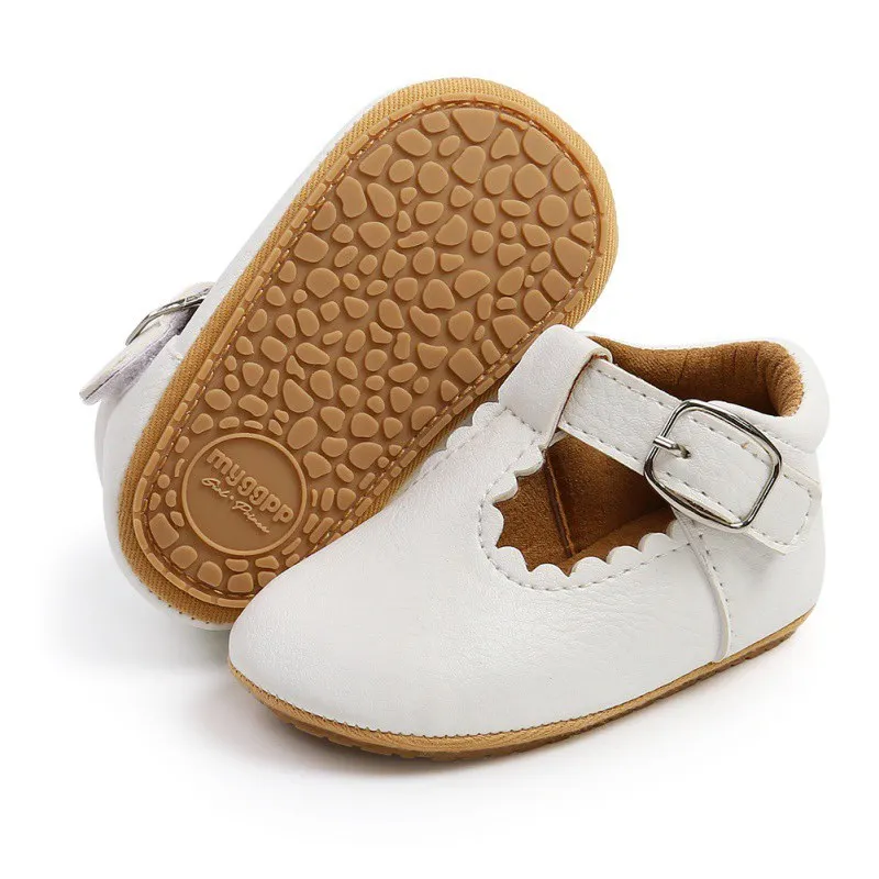 

Spring And Autumn Princess Baby Girls Shoes Newborn Girls Boys Frosted Casual Non-Slip Rubber Sole Toddler Shoes