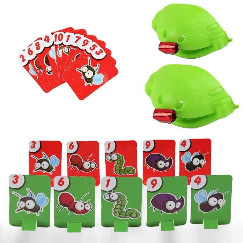 

Frog Tongue Lizard Play Card Children's Desktop Toys Interactive Kids