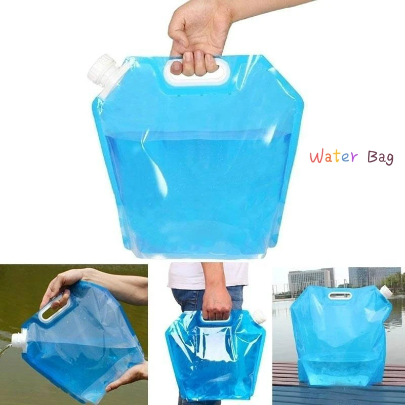 

5L/10L Drinking Water Bag Outdoor Foldable Folding Collapsible Water Bag Container Camping Hiking Picnic BBQ Shower Drinking Bag