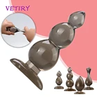 VETIRY, анальные секс-игрушки для женщин и мужчин, силиконовая Желейная Анальная пробка, массажер простаты, анальные бусины, анальные пробки, продукт для взрослых, диалтор ануса