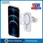15 Вт магнитные автомобильные беспроводные зарядные устройства, магнитное зарядное устройство, беспроводной держатель для телефона, автомобильный держатель с вентиляцией для iphone 12 12 pro mini, быстрая зарядка