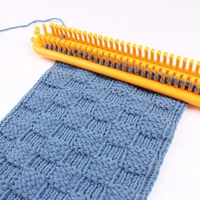 3pcsset random color weaving loom knitting kit plastic pompom sock hat scarf scarves maker plastic long handle diy weaving tool