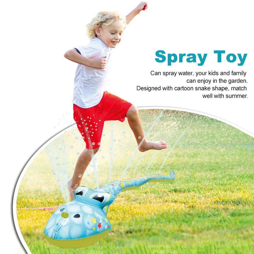 

Yard Cartoon Splashing Swimming Pool Garden Backyard Snake Shaped Outdoor Sprinkler Holiday Water Spray Toy Kids Toddler Beach