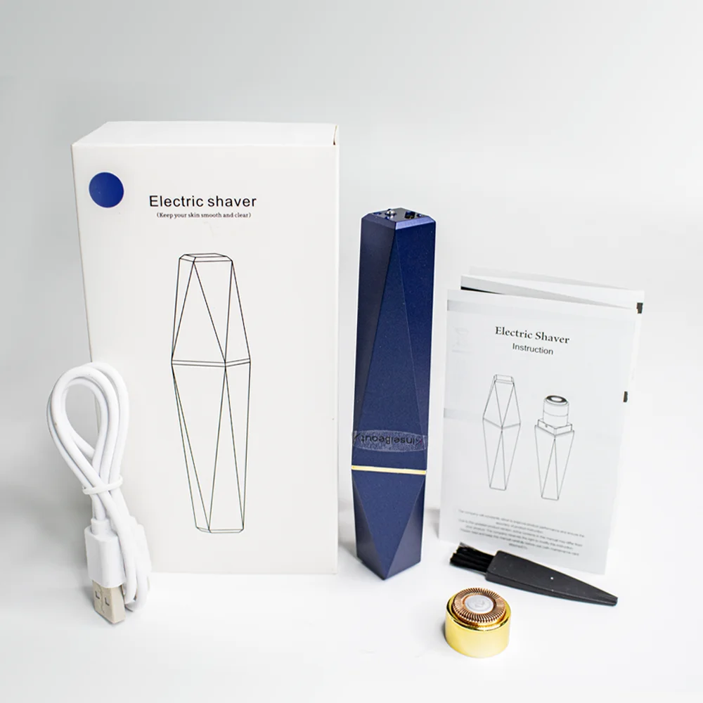 

3D Blade Facial Epilator Face Bikini Line Hair Removal Electric Eyebrow Trimmer Razor Painless 360 Degree Lips Hair Expoliator