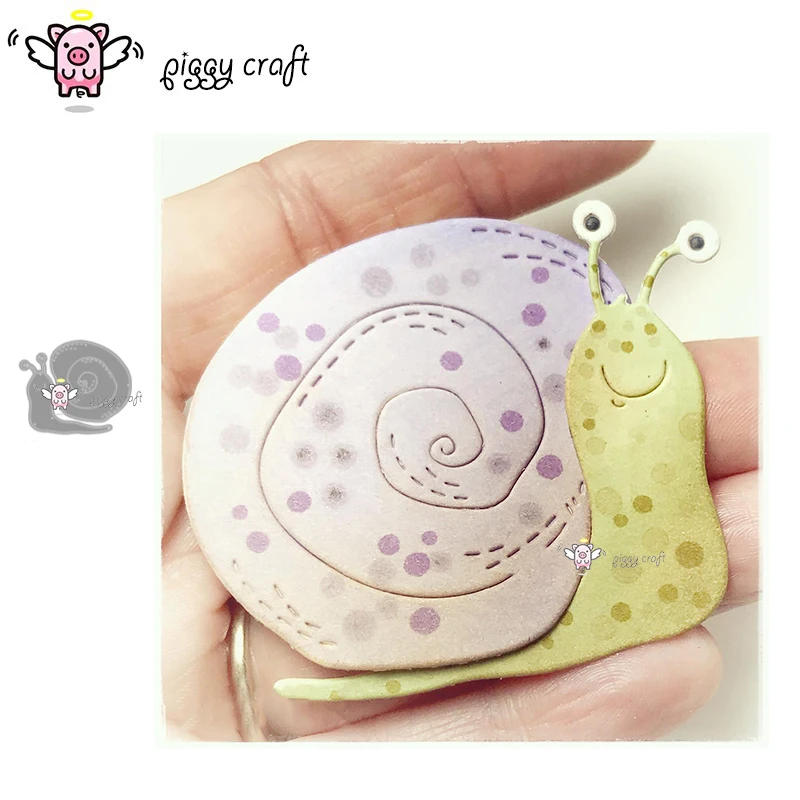 Piggy Craft metal cutting dies cut die mold Snail decoration Scrapbook paper craft knife mould blade punch stencils | Дом и сад