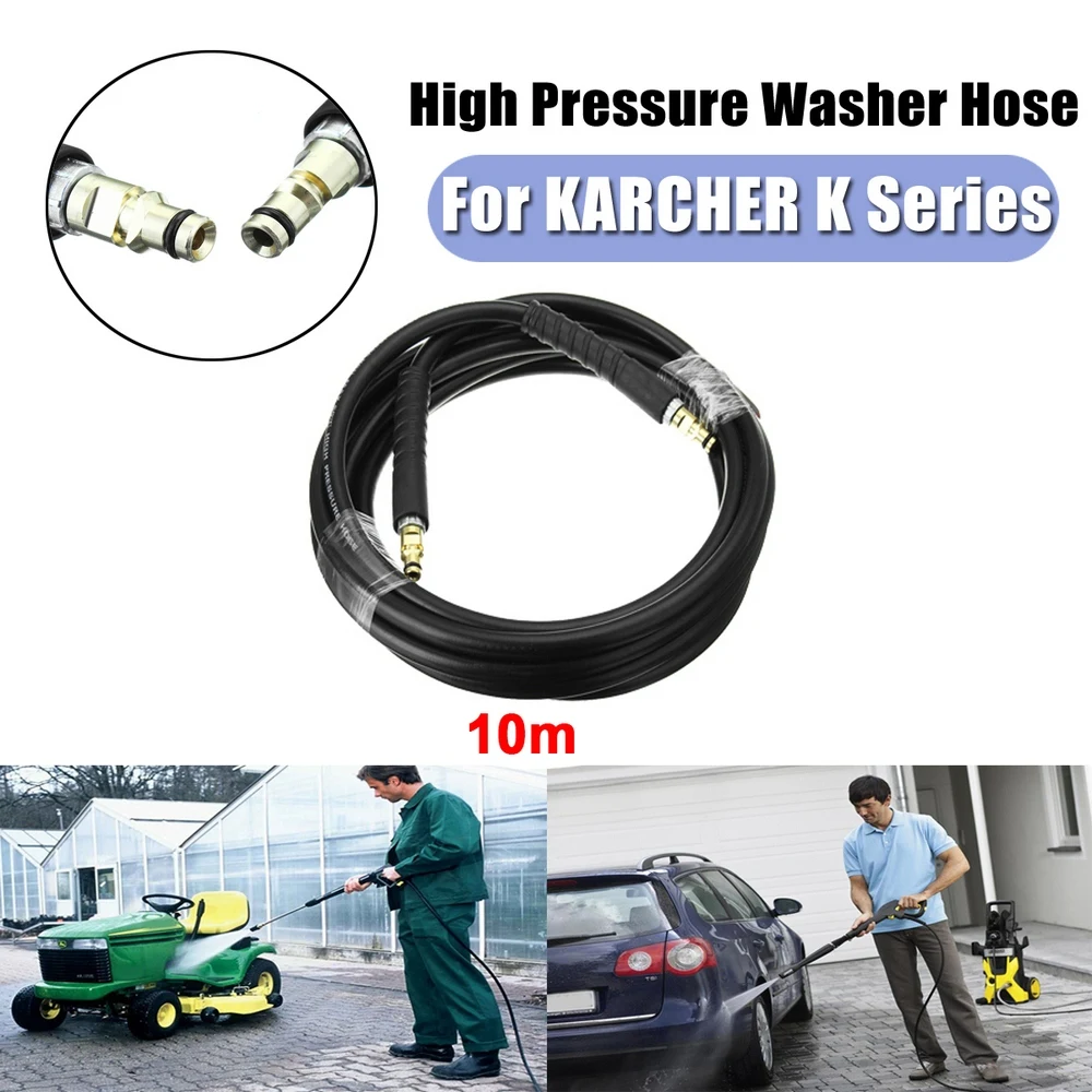 

10 Meters High Pressure Washer Hose Pipe Cord Car Washer Water Cleaning Extension Hose for Karcher K2 K3 K4 K5 K7 Series Cleaner