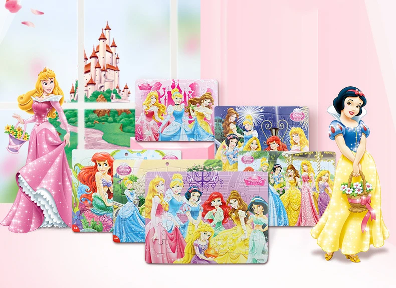 Disney 40 шт. Белоснежка/замороженная/Микки/супер летающий человек серии головоломка 3-5 лет Детская обучающая игрушка головоломка детский подарок