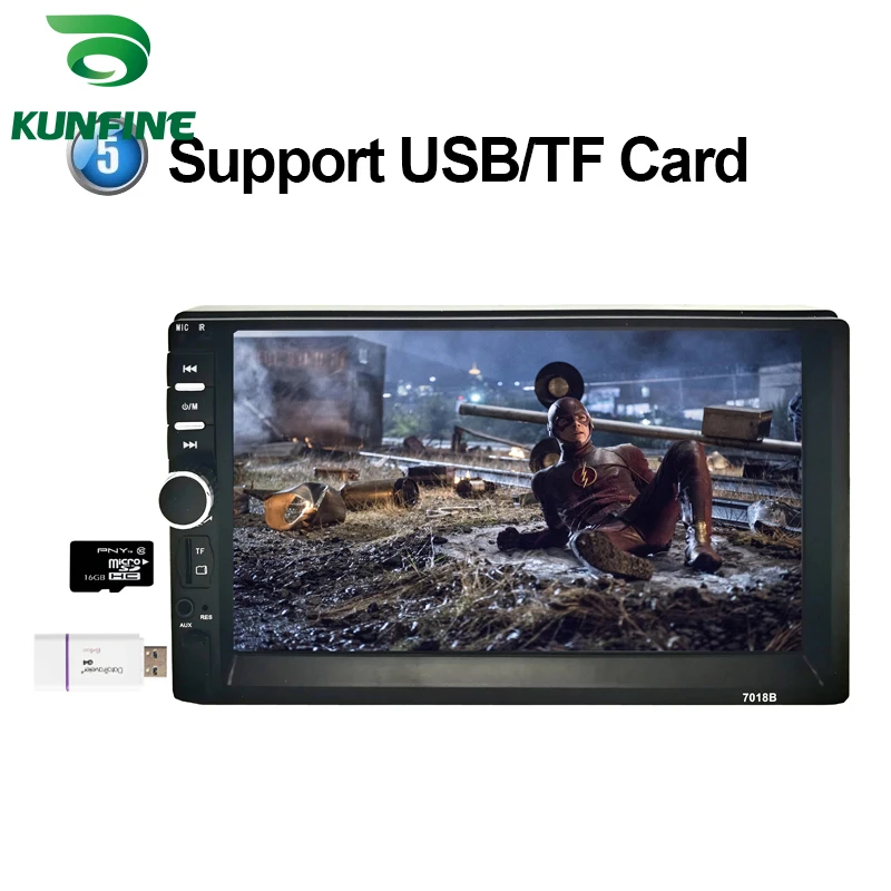 Автомагнитола с сенсорным экраном 7 дюймов MP5 плеер поддержкой Bluetooth FM/USB/AUX