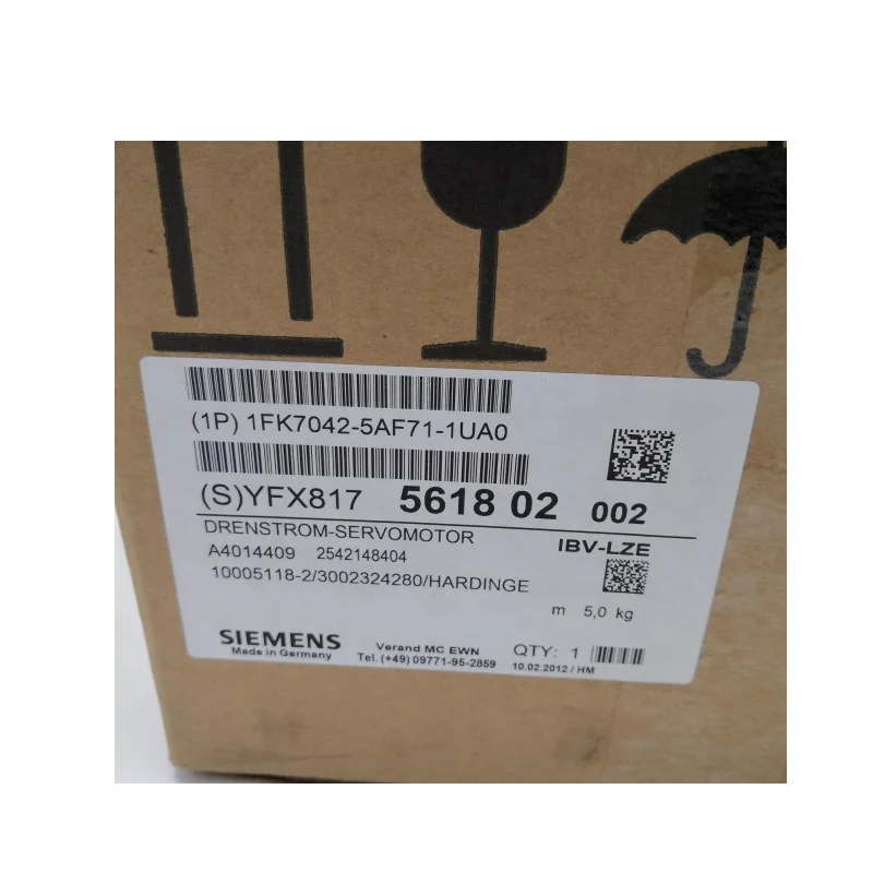 

NEW ORIGINAL 1FK7042-5AF71-1UA0 SIMOTICS S Synchronous servo motor 1FK7 Compact 3.0Nm, 100K 3000rpm, 0.82kW