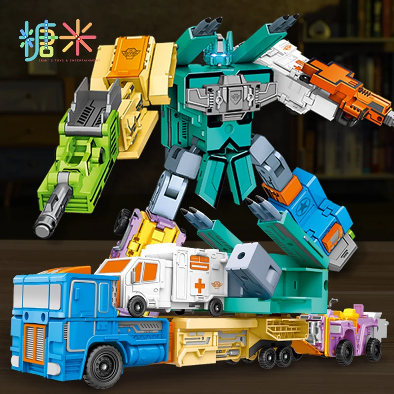 

Transform Number Robot Action Figure Dinosaurs Children Toy Blocks Assemble Deformed Toys for Boys 6 to 10 Years Educational