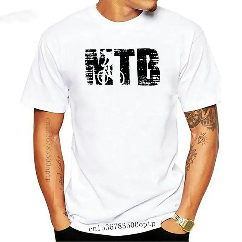 

Футболка мужская с надписью, модная тенниска из чистого хлопка, Винтажная Майка с принтом горного велосипеда, одежда с короткими рукавами, ...