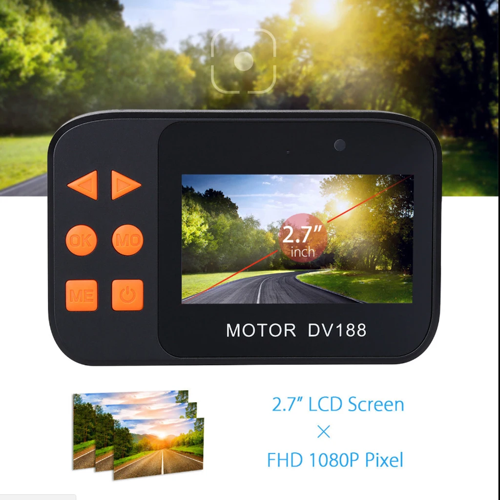 1 комплект мотоциклетный видеорегистратор DV188 Экшн камера FHD 1080P видеокамера 2 7 &quot