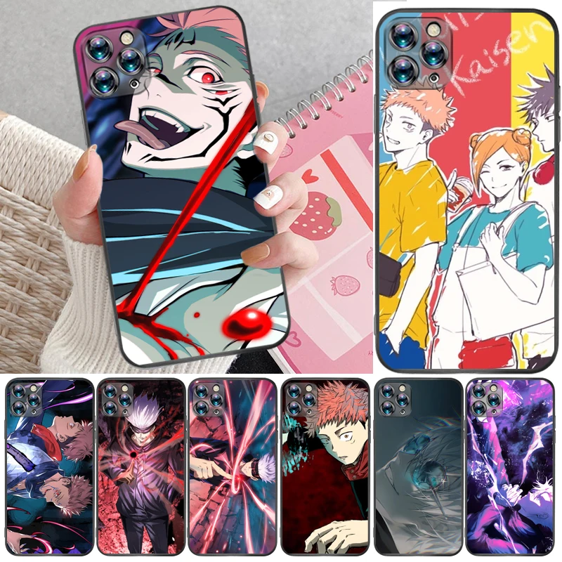 

Jujutsu Kaisen Yuji Itadori Fushiguro Megumi Sukuna Satoru Gojo Phone Case For iPhone 11 Pro Max Coque Funda Carcasa Cases
