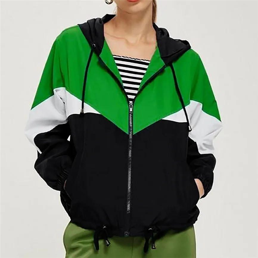 Женские куртки весна осень 2019 женские модные тонкие гидрокостюмы с длинными