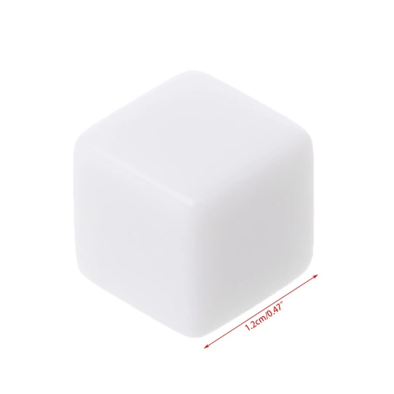 

10Pcs D6 Dice 12mm Die Six Sided Table Gaming Dice Blank For Role Playing Toys