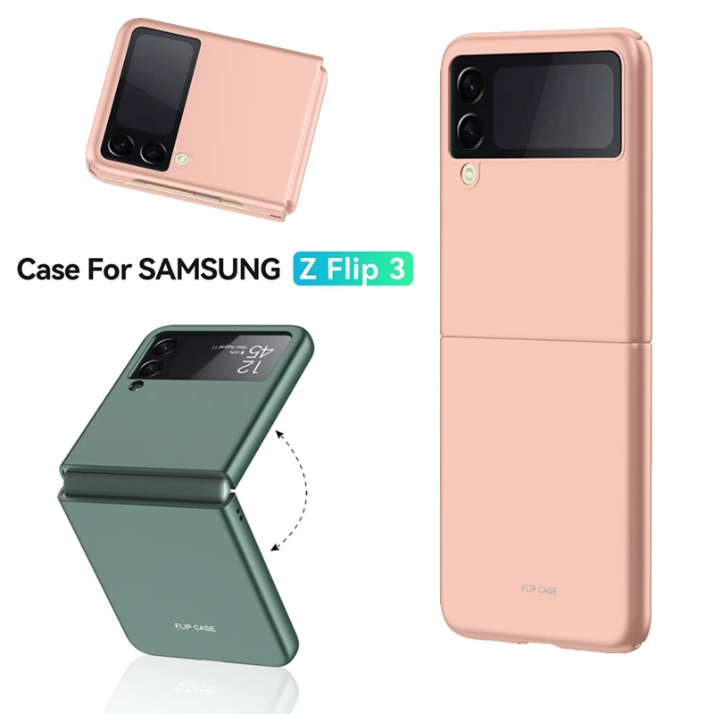

Matte Case for Galaxy Z Flip 3 5G 2021 Back Protective Cover Folding Shell on For Samsung Galaxy Z Flip3 Case Full Protection