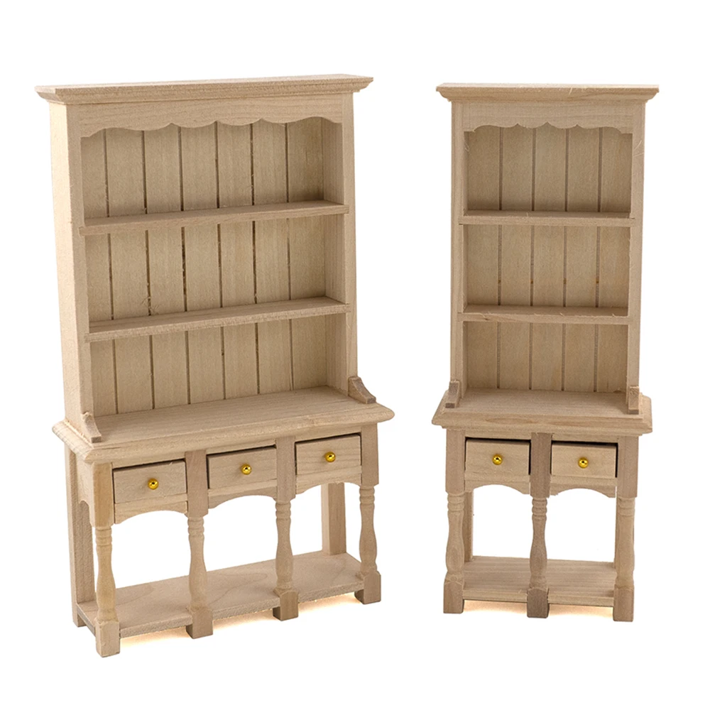 

1/12 Миниатюрные аксессуары для кукольного домика, миниатюрная деревянная книжная полка, имитация стеллажа для хранения, мебель, игрушки для ...