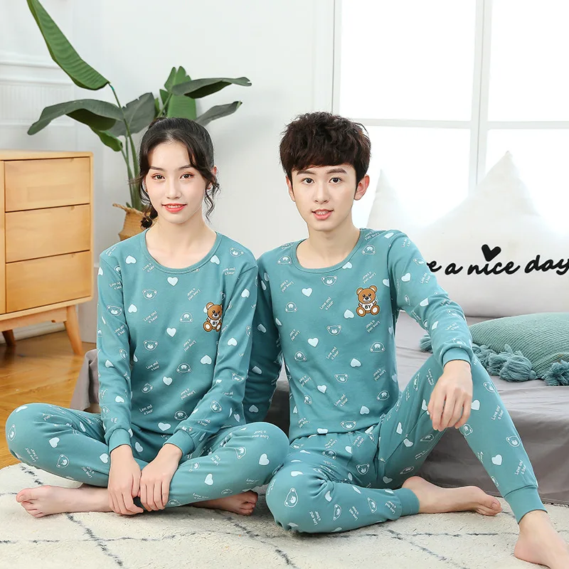 

Teenager Girls Clothes Autumn Cotton Pajamas Sets for Girls Boys Nightwear Children's Sleepwear Long Sleeved Kids Pyjamas Pjs