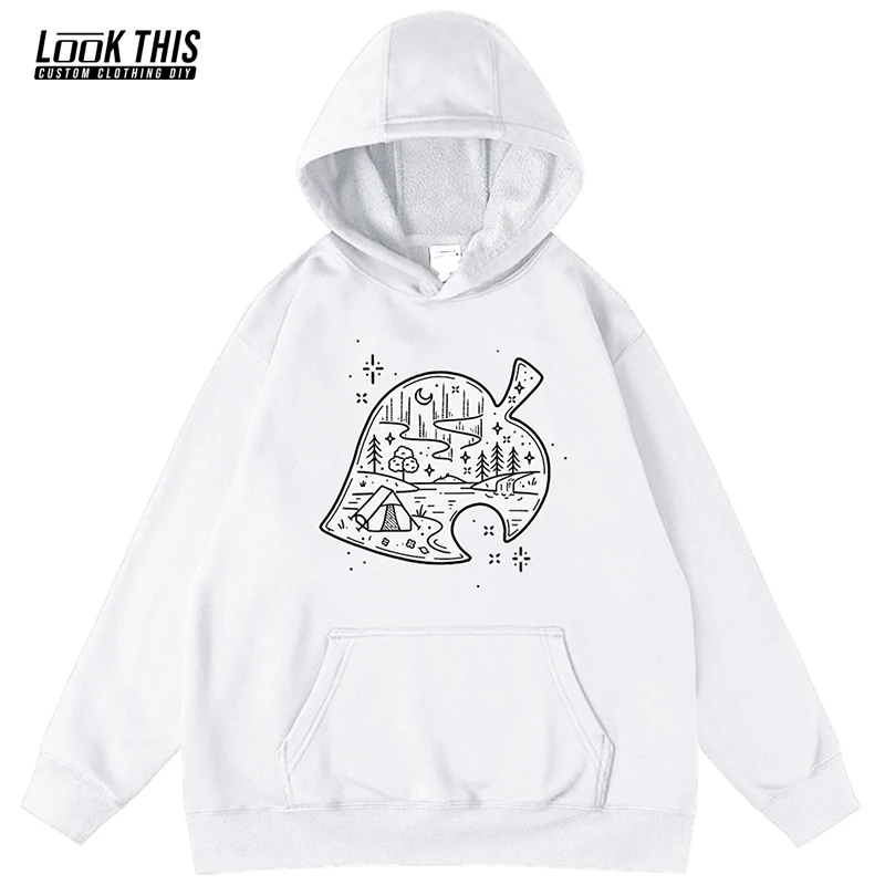 

Animal Crossing Teen Aesthetic Fleece Hoodies Cute Anime Sweatshirt Long Sleeve Girls Kawaii Pullover Tops Harajuku Kids Hooded