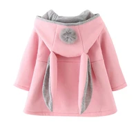 baby girls coat winter spring baby girls princess coat jacket rabbit ear hoodie casual outerwear for girl infants clothing
