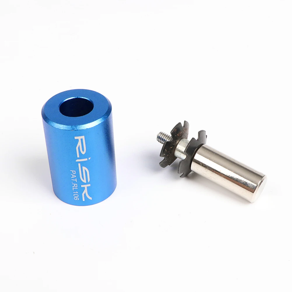 Bike Bicycle Fork Installer Headset Driver Tool  Star Nuts Sun Flower Driving Repair Tools Nut Setting Kit with Spare Screws